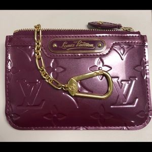 Louis Vuitton Purple Coin Purse/Keychain